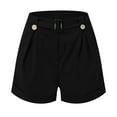 thumbnail image 6 of Sngxgn Women's Running Shorts Elastic High Waisted Shorts Pocket Sporty Workout Shorts Gym Shorts(Black,L), 6 of 6