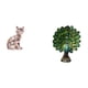 thumbnail image 1 of Elegante Escultura De Gato Y Pavo Real, Figura Decorativa, Adorno Artesanal Para Chimenea, Dormitorio, Oficina, Sala De Estar, Estantería, Colección Para El Hogar., 1 of 8