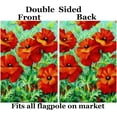 thumbnail image 2 of Flowering Poppies Red Flowers Poppy Bloom Field Spring Summer Garden Yard Flag 12"x 18" Double Sided Polyester Welcome House Flag Banners for Patio Lawn Outdoor Home Decor, 2 of 6