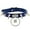 Blue, variant on Punk Gothic Leather Rivet Collar Necklet Locking Neck Chain Collarbone Necklace-Black