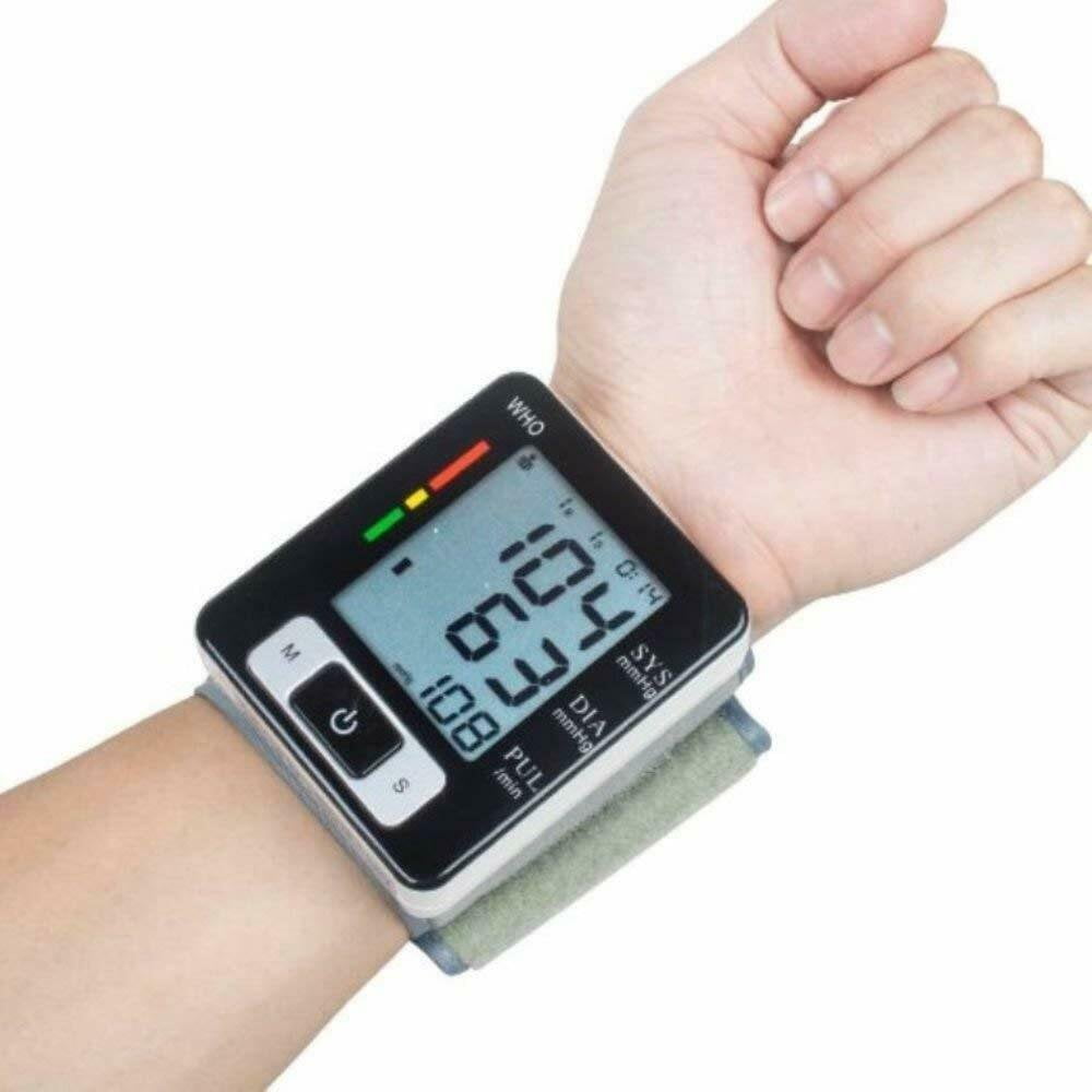 HealthPro Wrist Cuff Blood Pressure Monitor w/ Case, Memory Bank 60