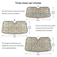 thumbnail image 5 of Cartoon Vehicle Car Windshield Sun Shade Foldable Car Front Window Visor Heat and UV Protection 57x31.5, 5 of 8