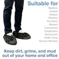 Innovative Haus 100 Pack Black Extra Large Disposable Shoe Covers