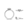 thumbnail image 5 of Gem & Harmony Sterling Silver Promise Heart Ring with Diamond Accent for Women, 5 of 6