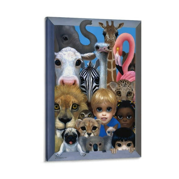 KINGDOM PORTRAIT by Margaret Keane Poster Posters Wall Art Painting Canvas Gift Living Room Prints Bedroom Decor Poster Artworks 16x24inch(40x60cm)