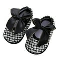 thumbnail image 2 of HUANBAI Baby Girls Toddler Soft Shoes Toddler Walkers Shoes Bow Princess Shoes Bowknot Flat Walkers Shoes 11, 2 of 7