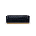 thumbnail image 3 of Chic Home Aviv Velvet Upholstered Channel-Quilted Single Sofa, 3 of 8