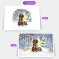 thumbnail image 2 of Merry Christmas Boykin Spaniel Snowy Winter with Gifts Tree Decorations 7x5in Folded Greeting Card Dog Lover Single Note Card with Envelope - 12020, 2 of 5