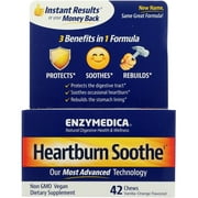 Enzymedica, Heartburn Soothe, Fast-Acting Digestive Aid, 42 Chews
