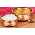 thumbnail image 5 of Prisha India Craft Copper Tableware Serving Bowl Indian Serveware Handi Set Tureen Copper Stainless Steel Serving Dishes, Set of 4, (16-Ounce), 5 of 7