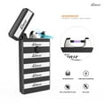 thumbnail image 3 of USB Lighter, Electric Flameless Lighter with Built-in Button - USB Rechargeable - Windproof Plasma Arc - Use for Cigarette & More - User Friendly (stripe), 3 of 6