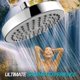 thumbnail image 5 of Cabezal de ducha de 8 pulgadas-ducha de baño de alta presión-ducha de lujo con acabado cromado, fácil instalación sin herramientas-The Perfect Ajustable Replica Feliz Sencillez, 5 of 5