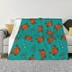 thumbnail image 1 of Fotbe Colorful Crab Manta de Franela con Estampado, Manta Ultrasuave para Cama, Sofá, Auto, Hipoalergénica y Antibolitas-80"x60", 1 of 6
