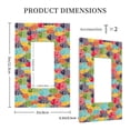 thumbnail image 3 of Haiem Colorful Fish 2 Pattern Decorative Wall Plates, 1-Gang 5.0" x3.0", Unbreakable Thermoplastic Faceplate Cover for Decorator Receptacle Outlet & Switch-Style U, 3 of 6