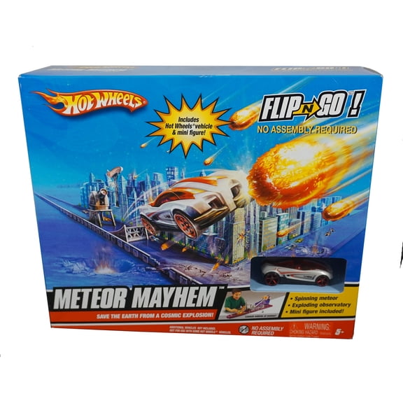 Hot Wheels Flip N Go Meteor Mayhem Play Set