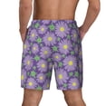 thumbnail image 2 of Lsque Mens Swim Trunks Daisies Flowers Pattern - Bathing Suit Compression Liner - Beach Swim Shorts Swimwear - (S-3XL) - Stretch Quick Dry -Large, 2 of 9
