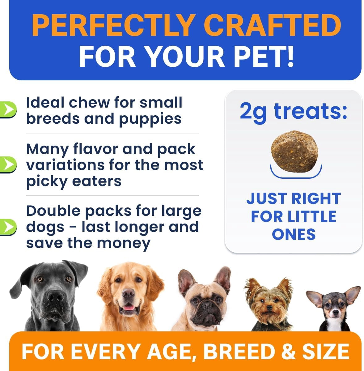 BARK&SPARK Extra Strength Melatonin Calming Chews for Dogs Sleep - 6mg Dog Melatonin Chews for Small & Large Dogs, Puppy Melatonin Treats - Calming Aid for Dogs - Medium Doggie Sleeping Pills - 120ct