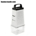 thumbnail image 1 of Kitchen Grater Stainless Steel 4 Sided Shredder with Container Kitchen Accessory Handle Color Random, 1 of 9