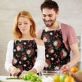 thumbnail image 3 of Pioneer Flower Floral Print Pattern Apron for Women and Men, Cotton Linen Waterproof with Pockets, Adjustable, 33x27 Inch for Kitchen, Gardening, BBQ, Salon, 3 of 6