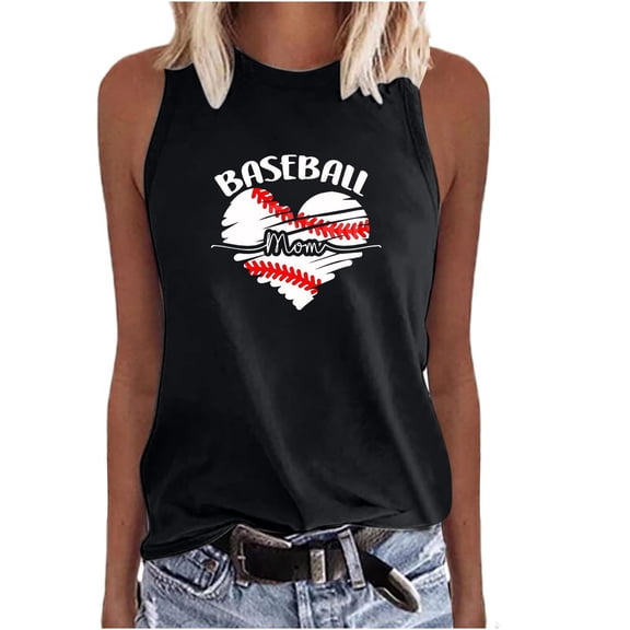 IROINNID Women's Casual Ventilation Loose Tops Sleeveless V-Neck Pullover Printing Comfy Vest Spring Saving