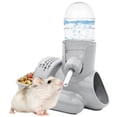 thumbnail image 1 of Botella de agua 3 en 1 para hámster, sin goteo, Animal PEQUEÑO, dispensador automático de botellas con Base de contenedor de comida, cabaña, 1 of 5