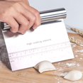 thumbnail image 4 of Dough Scraper-Household Stainless Steel Dough Scraper Cutter Cake Decorating Baking Pastry Tools, 4 of 7