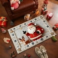 thumbnail image 6 of Woven Christmas Diatom Mud Mat - 23.6x15.7in Multicolor Non-Slip Polyester Door Mat, Soft Bath Entrance Rug for Bathroom Holiday Decor & Festive Home Accent, 6 of 6