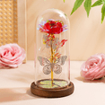 thumbnail image 4 of FTCBJJA Flor Rosa Preservada Qixi Galaxia Mariposa Flor Púrpura Gifts, Día de San Valentín, Regalo de Boda de Aniversario de Cumpleaños, 4 of 7