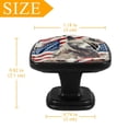 thumbnail image 4 of 4 Pcs Cabinet Handle Drawer Pulls American Flag and Animals Knobs with Screws Square Furniture Office Cabinet Knob Decoration, 4 of 7