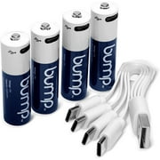 Bump AA Rechargeable Lithium Polymer Battery 4 Pack