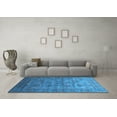 thumbnail image 3 of Ahgly Company Indoor Round Oriental Light Blue Industrial Area Rugs, 3' Round, 3 of 4