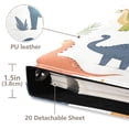 thumbnail image 3 of FORMRS 3 Ring Photo Album 4"x6" Self Adhesive Large Capacity PU Leather Cover, Dinosaur Pattern, 3 of 8
