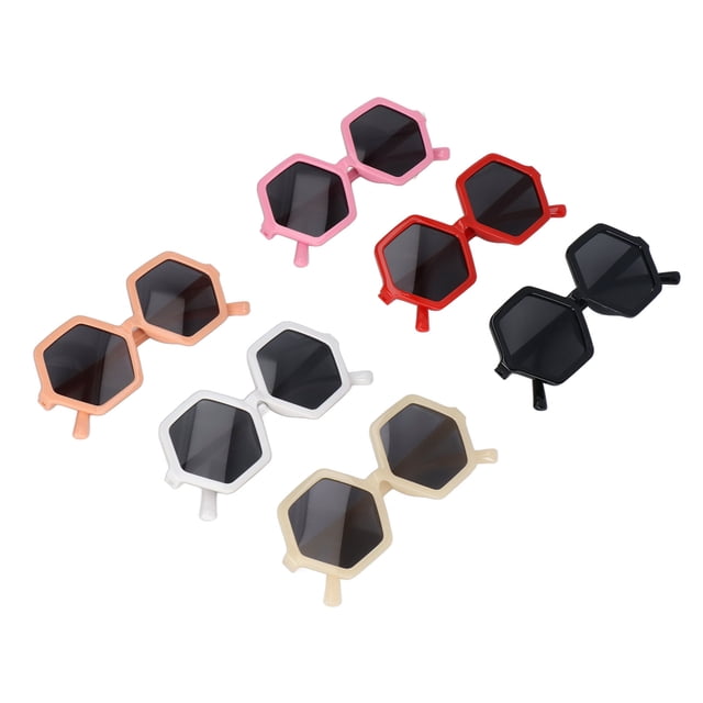 Children's Sunglasses, Ultraviolet Proof 6PCS Polygonal Sunglasses For Picnic