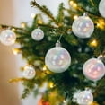 thumbnail image 6 of Iridescent Ornaments Balls 16 Pcs Clear Christmas Ball Ornaments 4 Sizes Plastic Round Balls Ornaments Christmas Baubles Hanging Baubles for Crafts DIY Ornaments Birthday Wedding Xmas Tree Decor, 6 of 7
