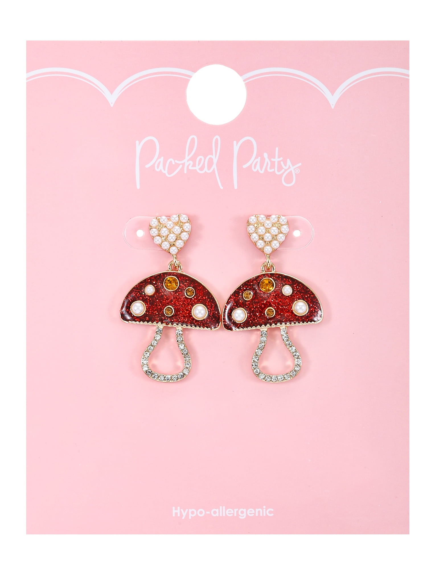Packed Party Goldtone Love You So Mush Earrings, Female, 1 Pair