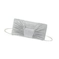 thumbnail image 4 of EHJRE Bow Pleated Clutch Lady Chic Shoulder Chain Bag for Travel Dating Banquet Dinner, 4 of 9