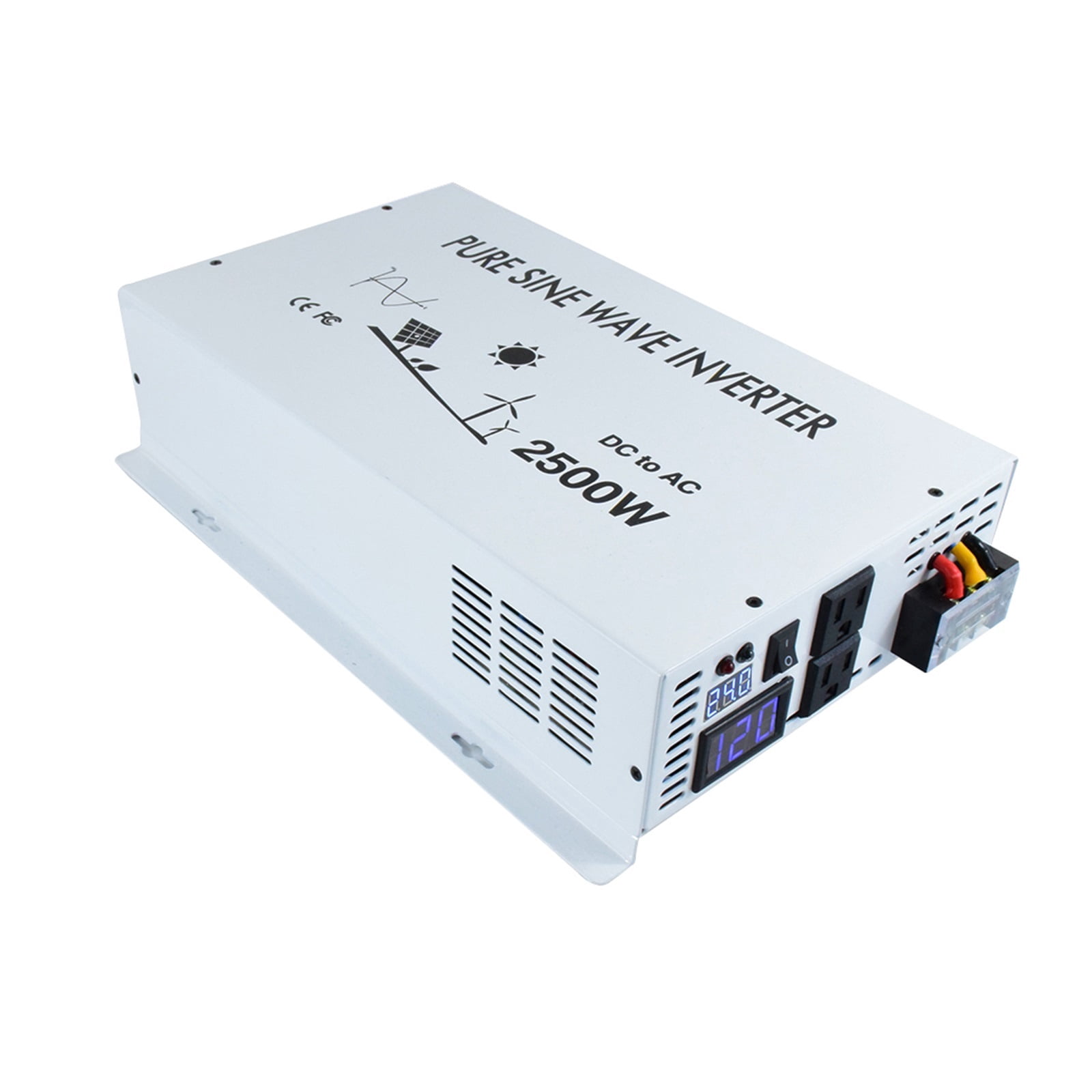 Off Grid Power Inverter 2500W 24V To 110 Pure Sine Wave Solar Inverter 12V/36V/48V/60V/72V/96V DC To 100V/120V/220/240V AC