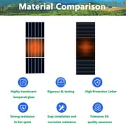 WERCHTAY 100W Mono Solar Panel 12V Car Battery Charger Rooftop Boat RV Home Off Grid