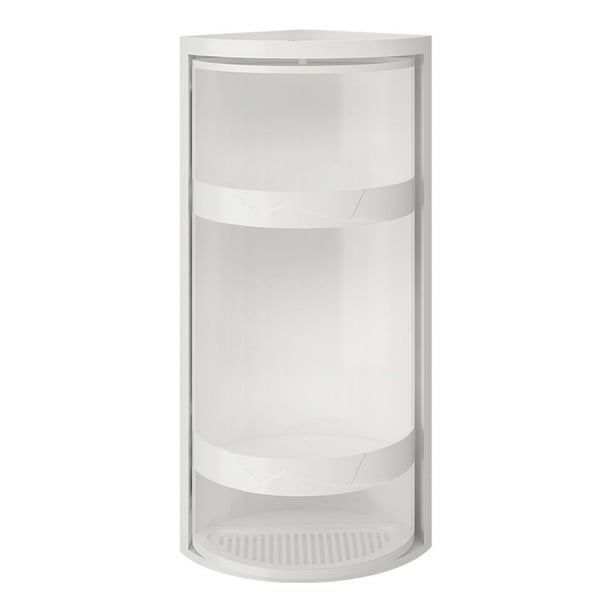 Estante de esquina de baño de 3 capas, estante de almacenamiento de gabinete impermeable para baño de cocina