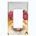 thumbnail image 5 of Metal Light Switch Plate Cover Cute Pomeranian Rose Crown Butterfly DOG015, 5 of 13