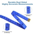 thumbnail image 2 of PinesC Soft Measuring Tape for Body and Waist Measure 3 Pcs Dual Scale 60 Inches 150 cm Body Measuring Tape Ruler Measurement Tape Fabric Tape Measure For Weight Losing, Sewing Tailo, 2 of 5
