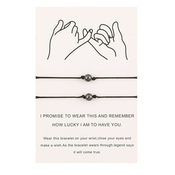 Necvior Magnetic Couple Bracelet Set Vows of Love Jewelry Gifts for Bestfriend Boys Girl