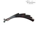 thumbnail image 3 of Parcelona French Curvy Rectangle Brown Large Banana Hair Clip, 3 of 7
