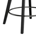 thumbnail image 5 of Dycanpo 26" Swivel Counter Height Bar Stools Set of 3 with Back Faux Leather for Home Kitchen, Black, 5 of 11