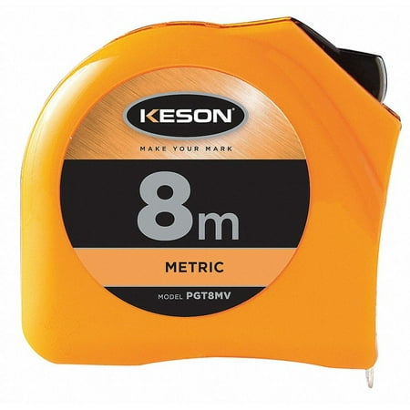 UPC: 0052837028283 | Keson Long Tape Measure 25mm x 8m Orange cm/mm PGT8MV