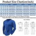 thumbnail image 2 of Men Summer Tops Men Athletic Tops Mens V Neck Casual Shirts Shirts Fitted Casual Slipper Super Top Long Sleeve Shirt Pack Mens Loose Fit Workout Striped Long Sleeve Shirt Tall Extra Tall White 3XL, 2 of 4