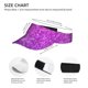 thumbnail image 3 of Balery Pink Purple Glitter Gorra deportiva con visera ajustable para mujer y hombre (talla única), 3 of 7