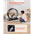 thumbnail image 2 of VEVOR Roue d'Exercice pour Chat 31,5 Pouces Grande Roue de Course pour Chat Intérieur Tapis Roulant Noir, 2 of 9
