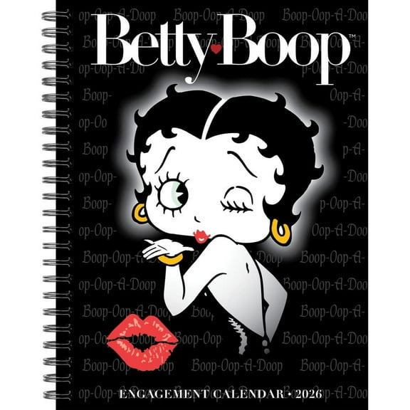 Willow Creek Press, Betty Boop 2026 Engagement Planner, 7'' X 8.66'', Weekly Calendar with Spiral Binding