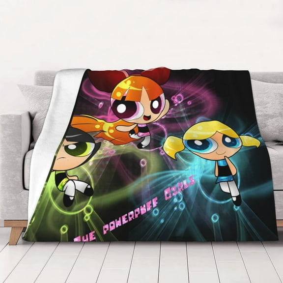Powerpuff Girls Blanket Soft Bed Sofa Throw Cozy Lightweight Birthday Gift